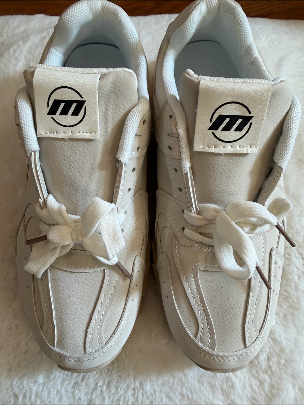 Womens Neutral Beige (cream) Athletic Sneakers - Comfortable Everyday Shoes